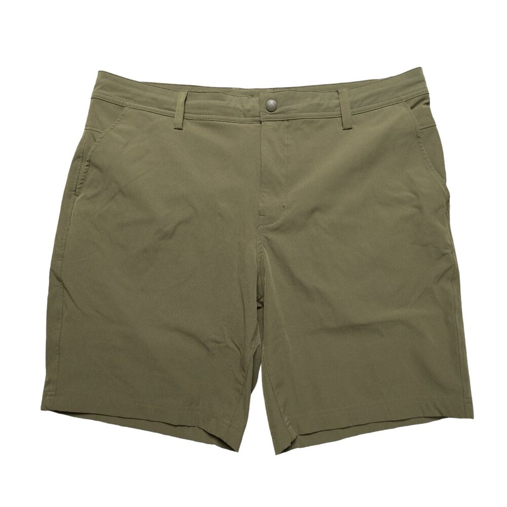 REI CO-OP Shorts Green Olive Drab Mens Size 38 Regular Fit Hiking Camping Great